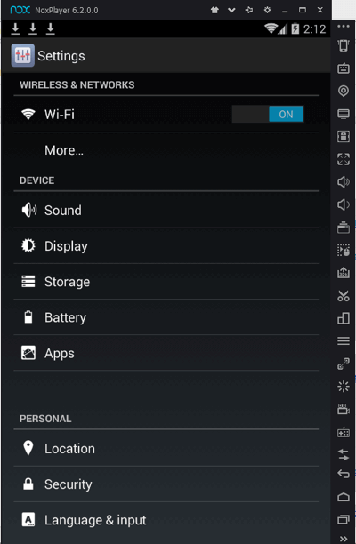 nox app player location settings